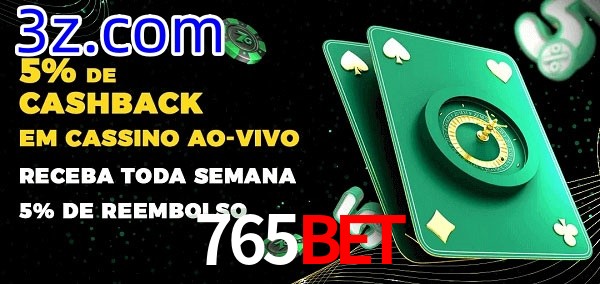 Promoções do cassino ao Vivo 765BET
